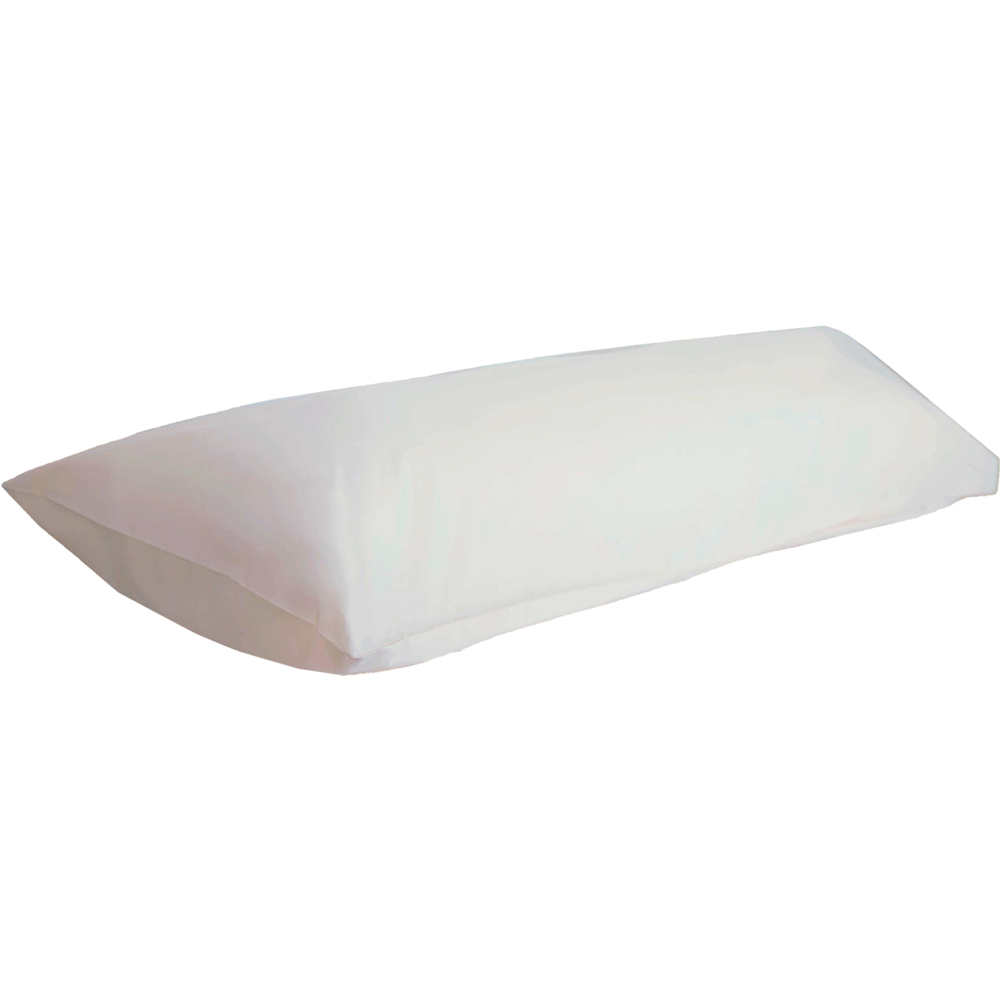 Serene White Bolster Pillowcase 50 x 91cm Image 1