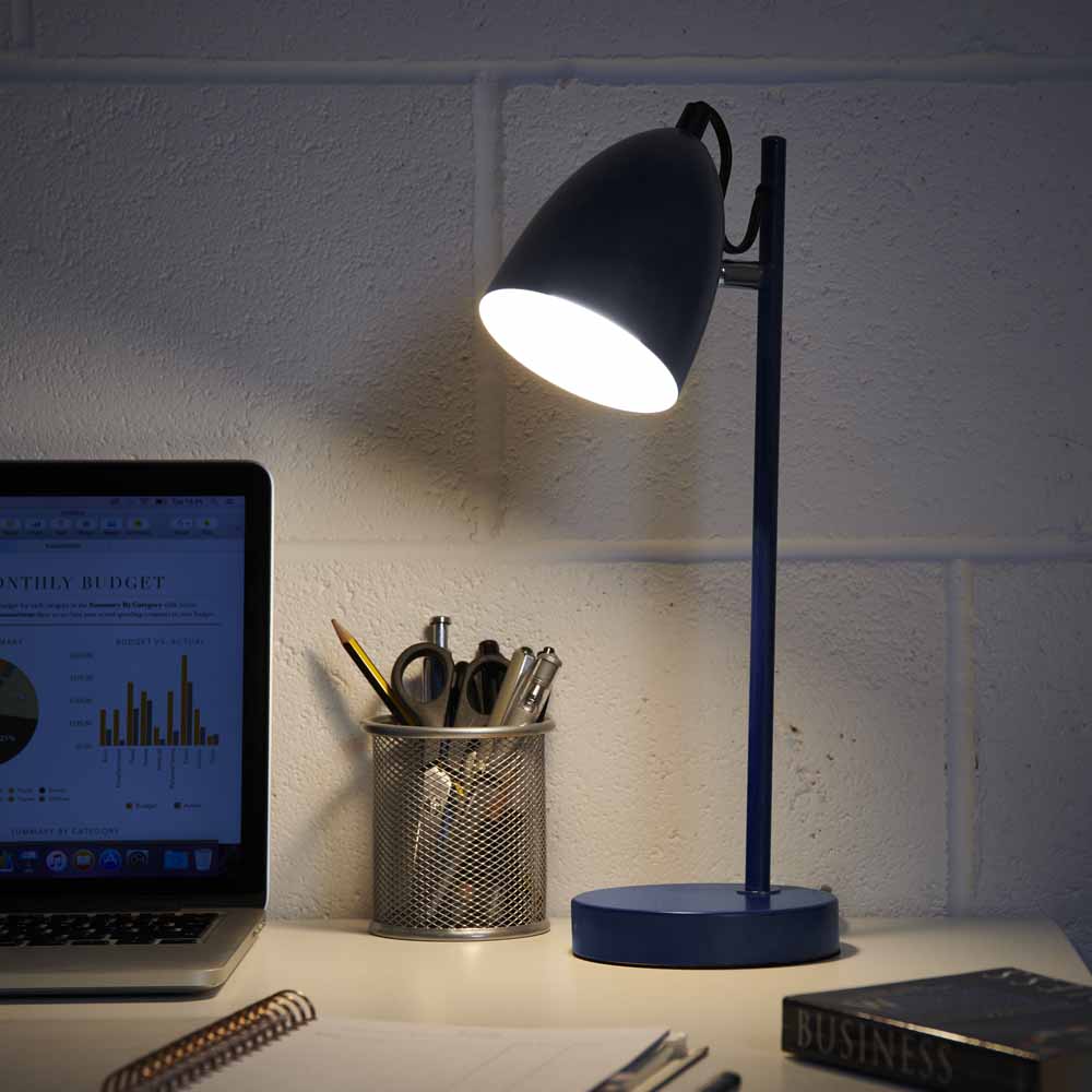 Wilko Navy Task Lamp Wilko
