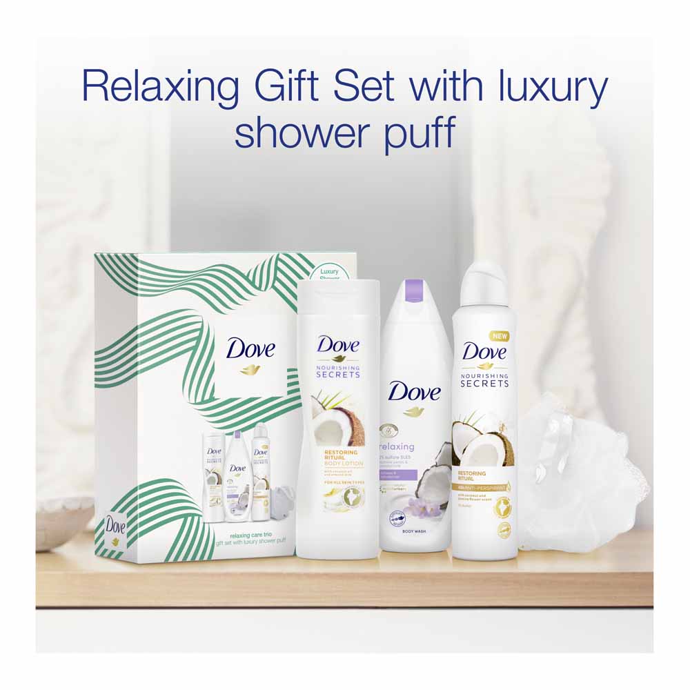 Dove Relaxing Care Trio Gift Set Image 6