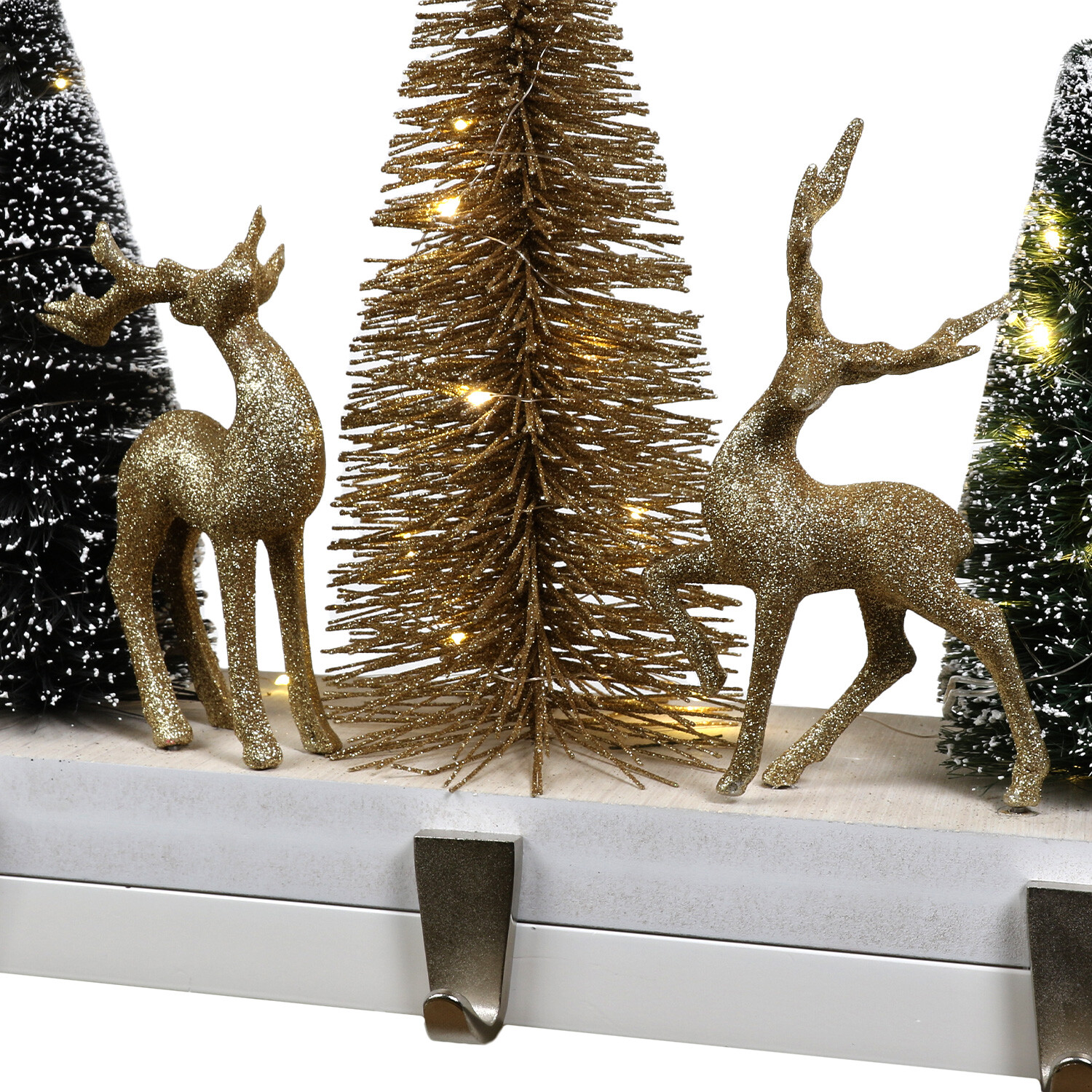 Tree LED Stocking Holder - Gold Image 2