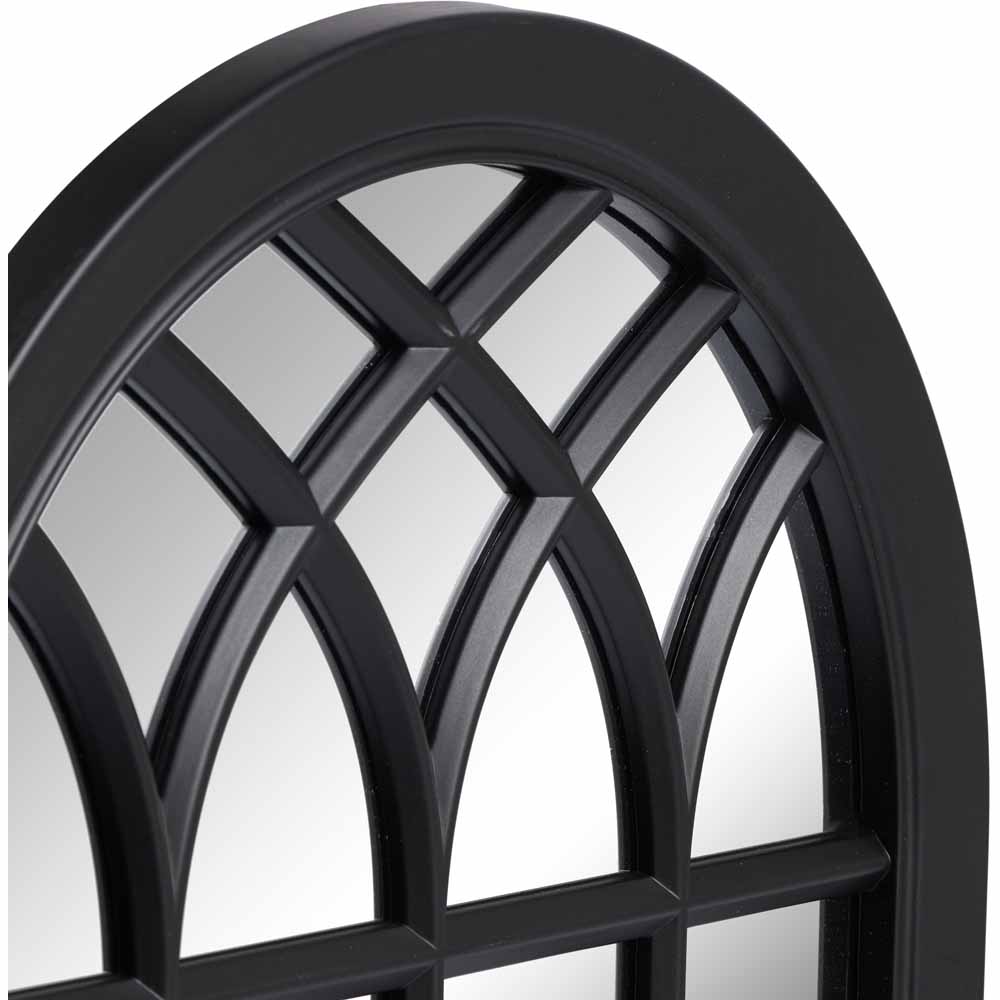 Wilko Black Arched Mirror Wilko