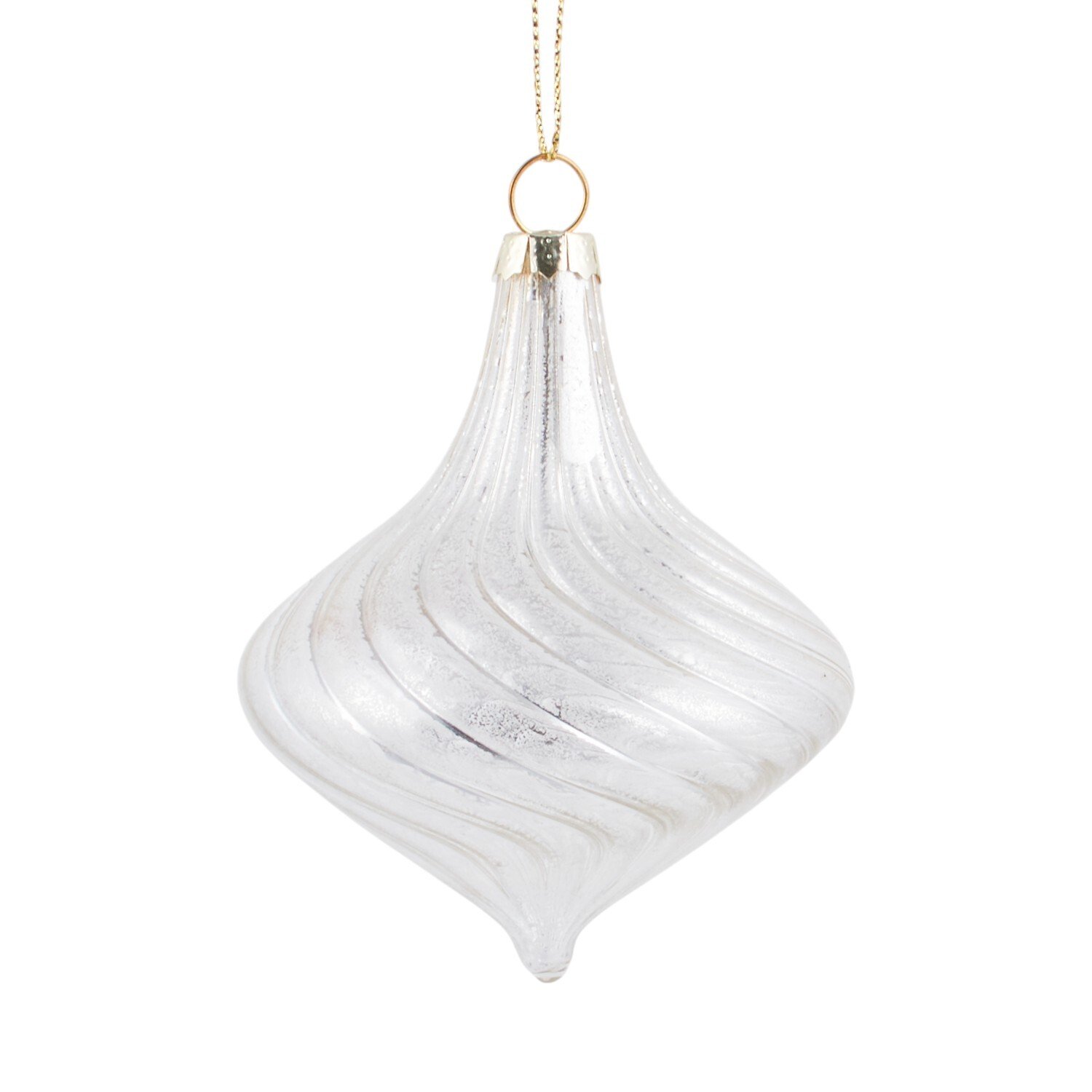 Antique Swirl Droplet Silver Image