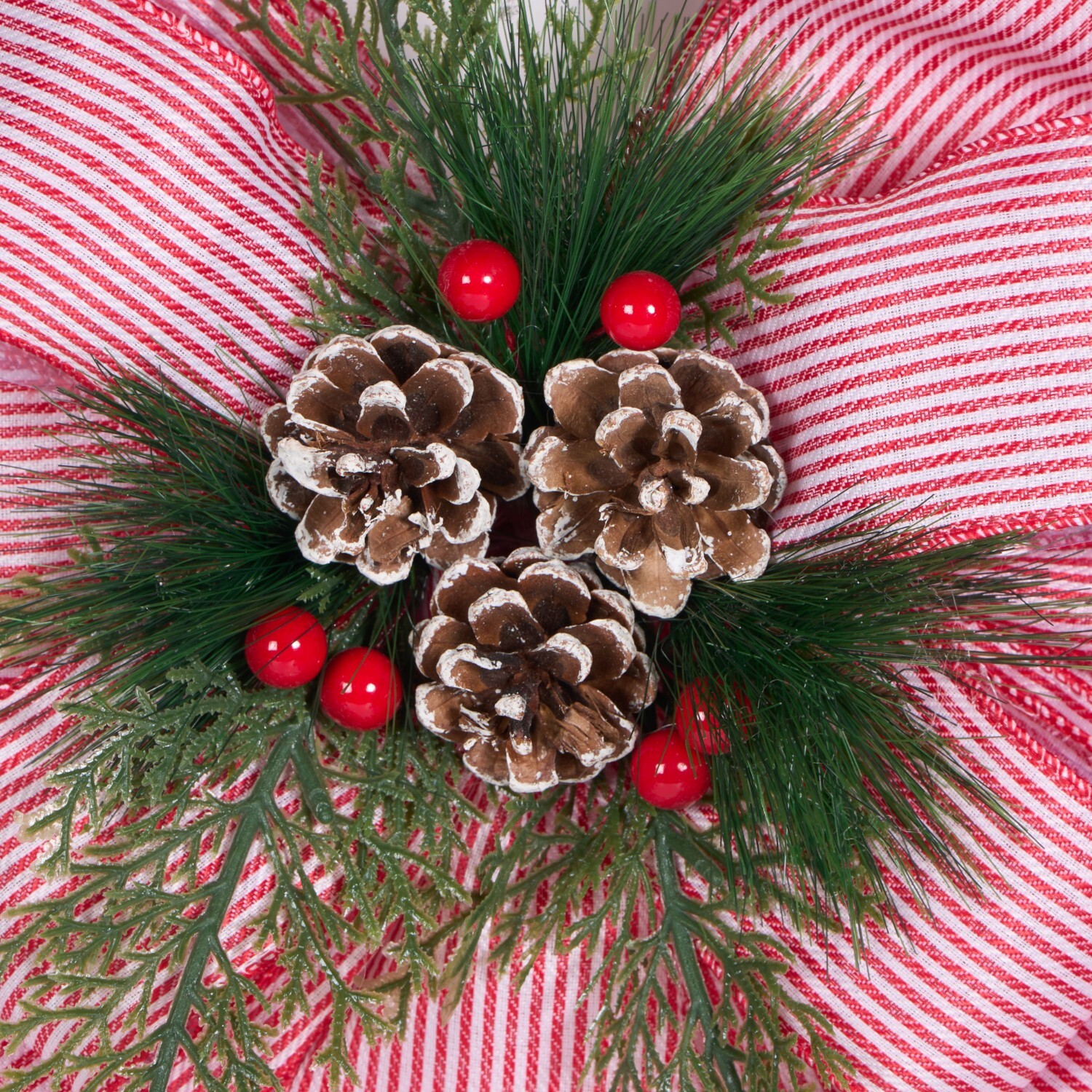 Striped Corsage Red Image 3