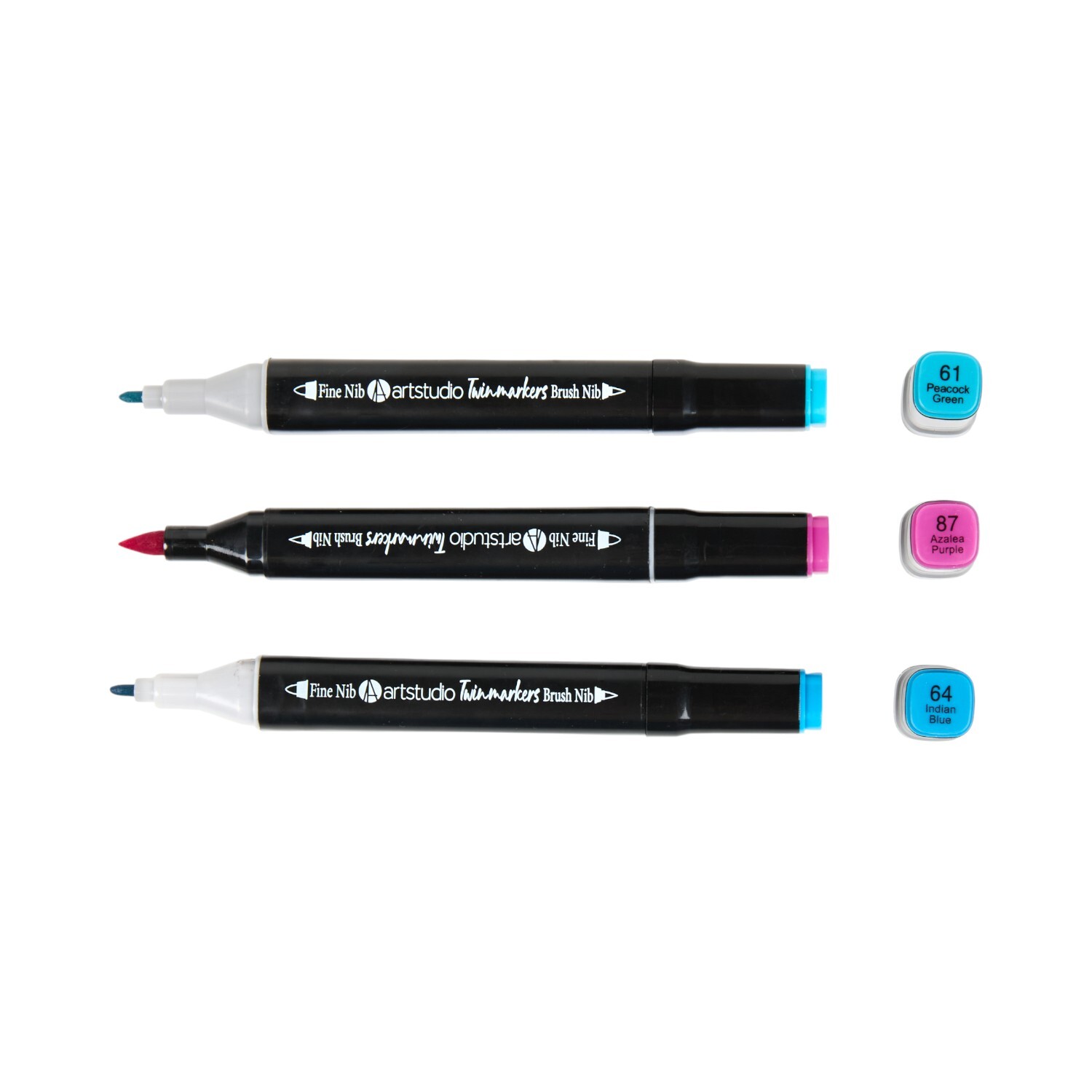 Pack of 50 Dual Tip Aqua Markers Image 3