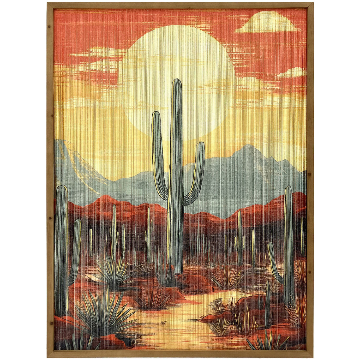 Wild West Sunset Woven Wall Art Image 1