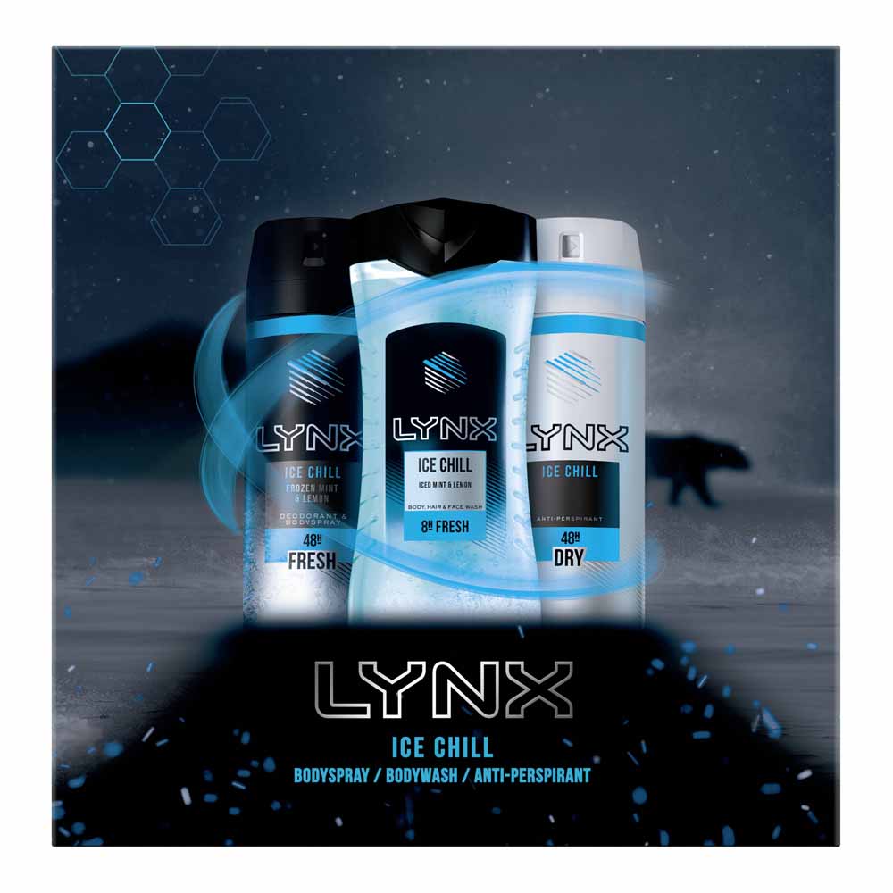 Lynx Ice Chill Trio Gift Set Wilko