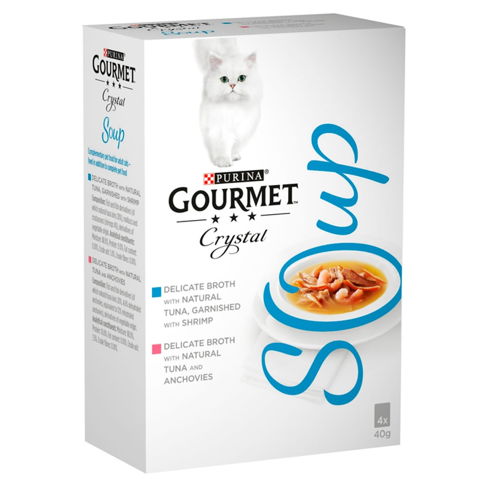 Gourmet Soup Multi Variety Seafood Cat Food 4 x 40g Image 2