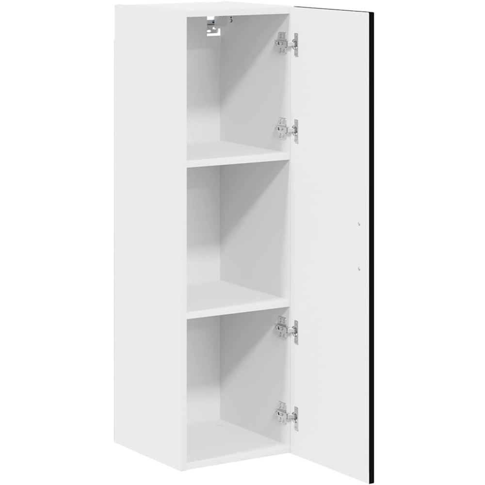 vidaXL Single Door Black Kitchen Wall Cabinet Image 5