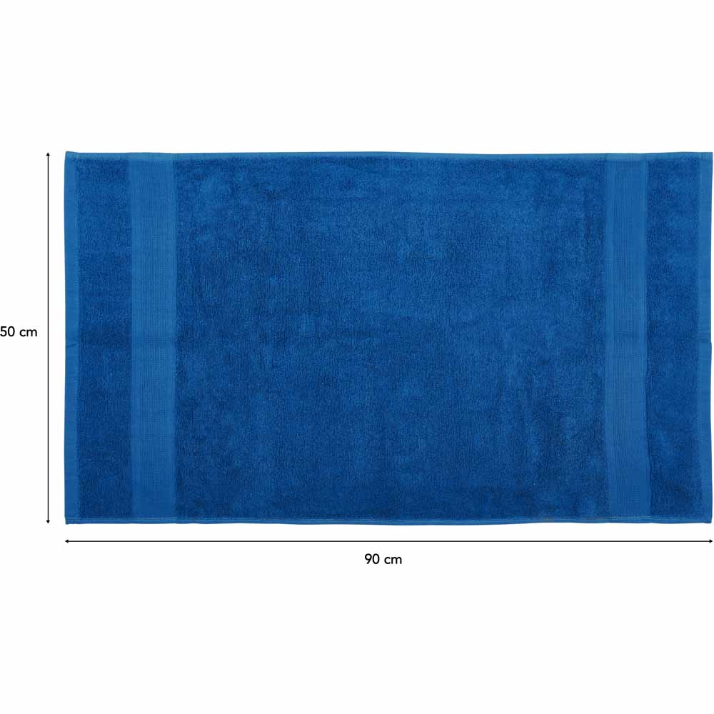 Wilko Supersoft Deep Blue Hand Towel Wilko
