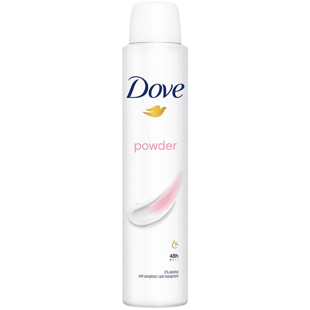 Dove Powder Sweat Protection Women Anti-Perspirant Deo 200ml 3 Pack Image 2