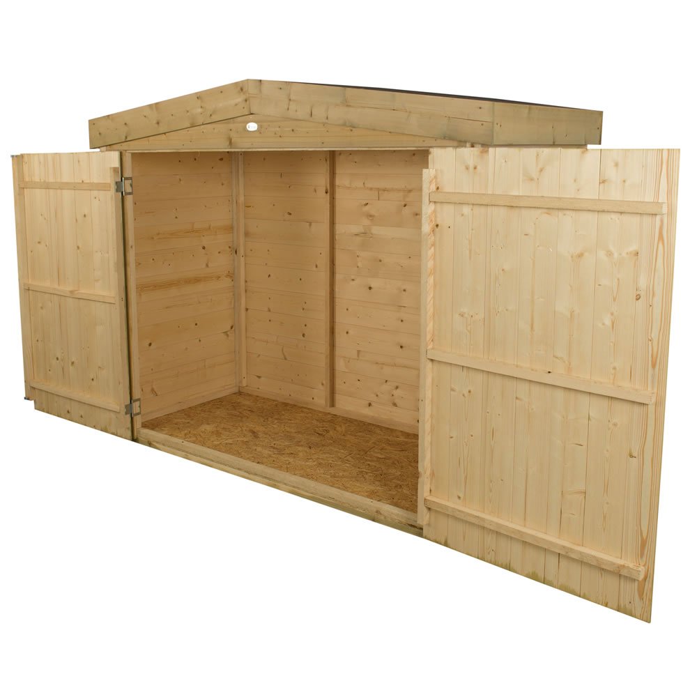 Forest Garden 6.5 x 3ft Double Door Large Shiplap Apex Shed Image 5