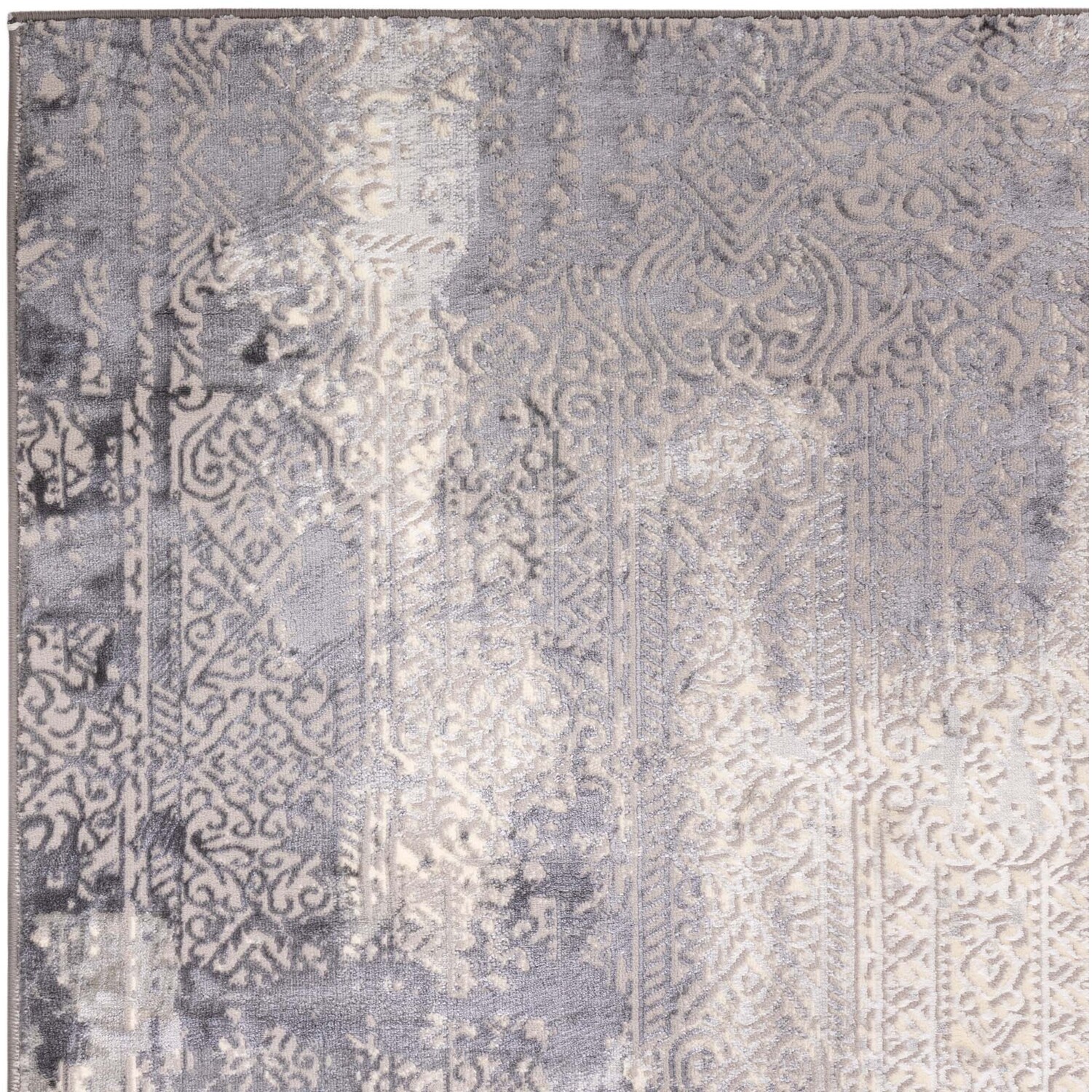 Traditional Texture Rug - Grey / 120cm Image 3