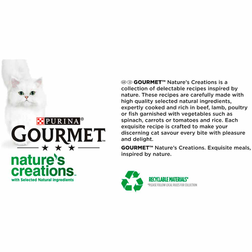 Gourmet Natures Creations Chicken and Turkey Cat Food 8 x 85g Image 5