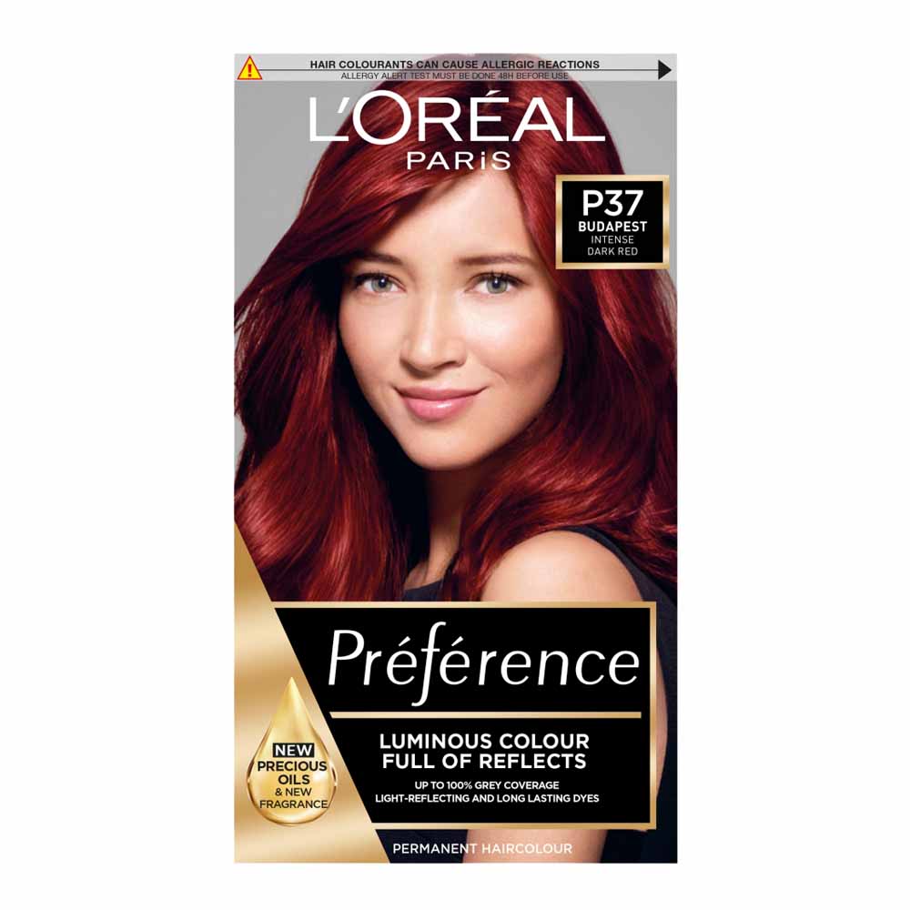 Loréal Paris Preference Infinia Dark Red Ultra Violet 366 Permanent Hair Dye Wilko 