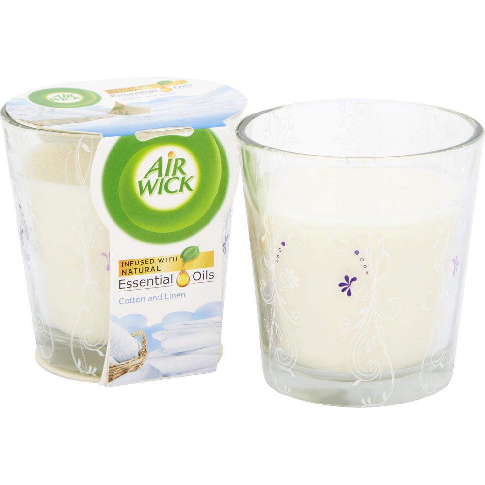 Air Wick Cotton and Linen Scented Candle 105g Image 8