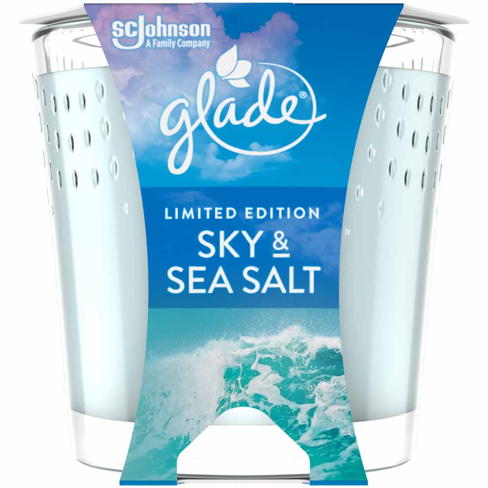 Glade Candle Sky and Sea Salt Air Freshener 129g Wilko