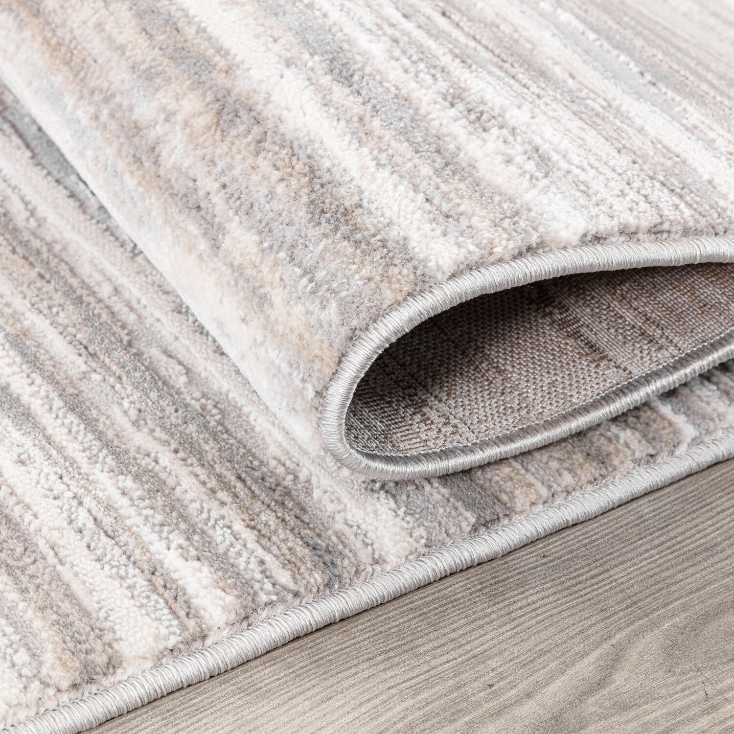 Eden Stripes Rug - Grey / 160cm Image 3