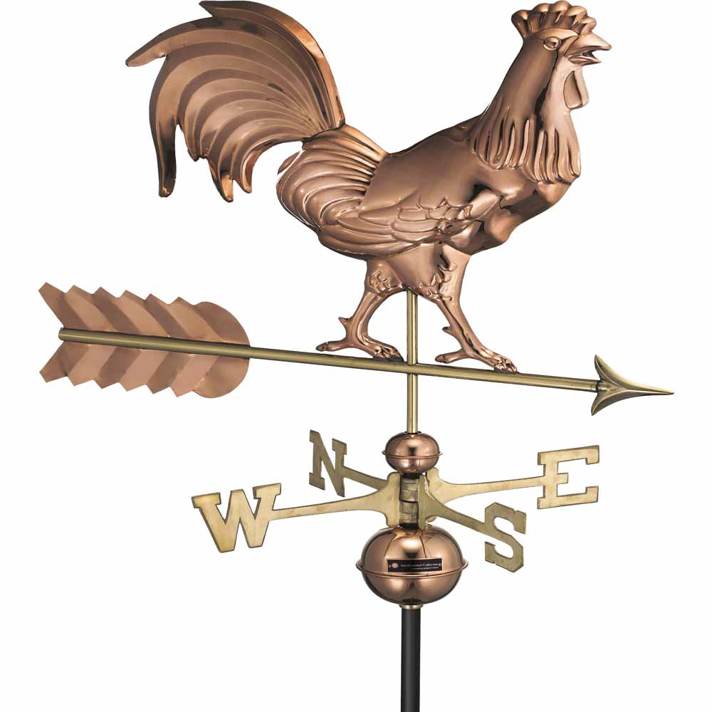 Espira Rooster Farmhouse Copper Weathervane Image 1