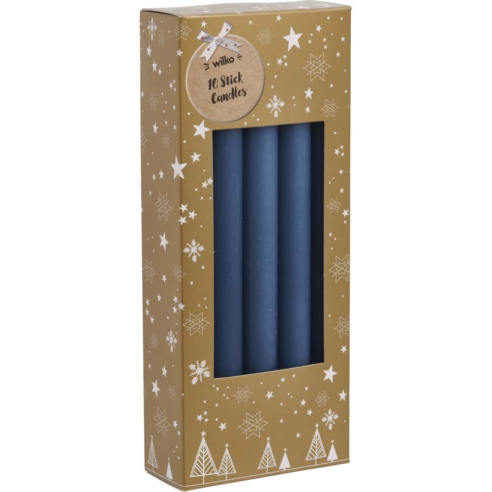 Wilko Majestic Bloom Taper Candles 10 Pack Wilko