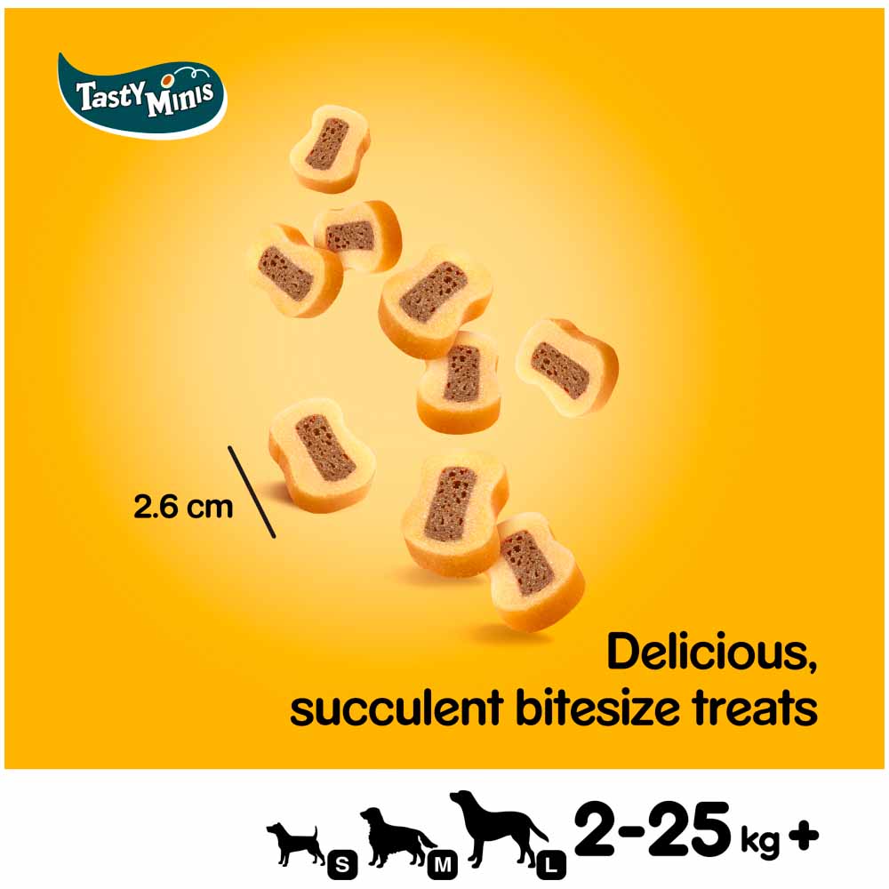 Pedigree Tasty Minis Dog Treats Chewy Slices with Beef and Poultry 155g Image 9