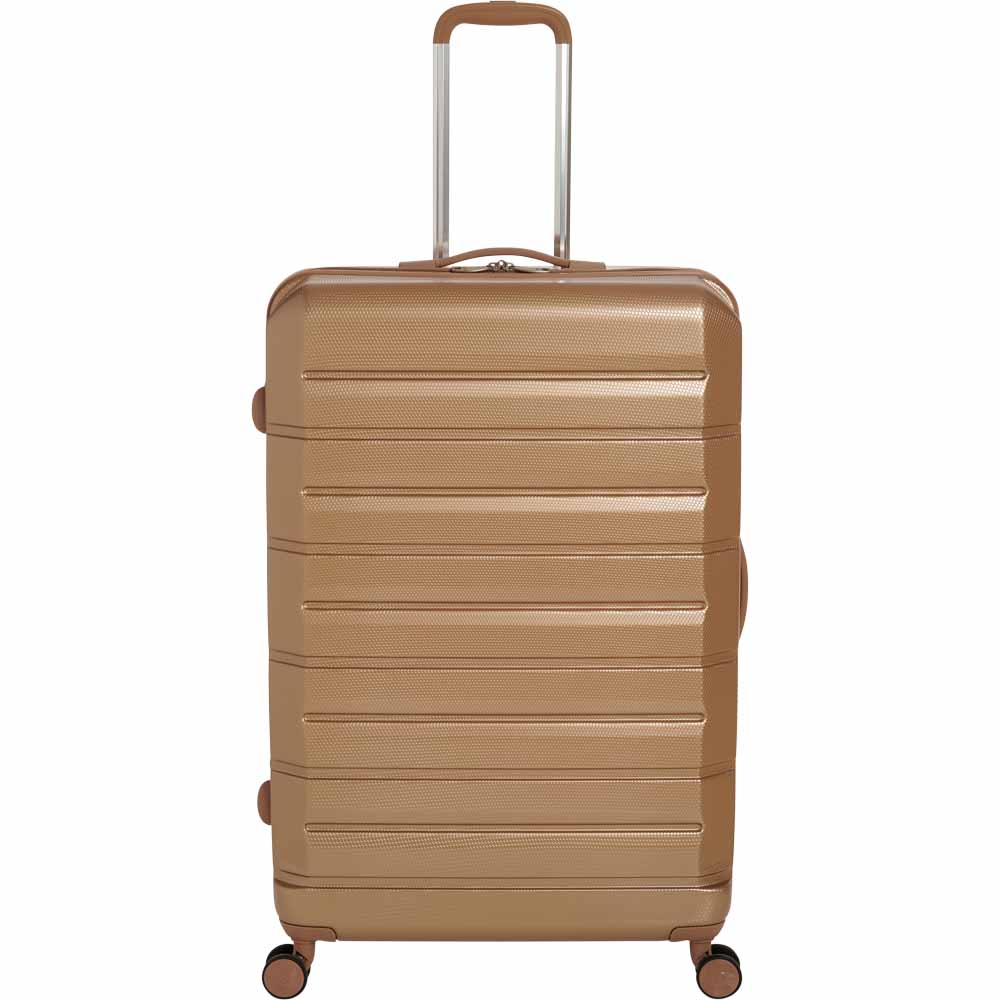 Wilko Hard Shell Suitcase Gold 29 inch Image 1