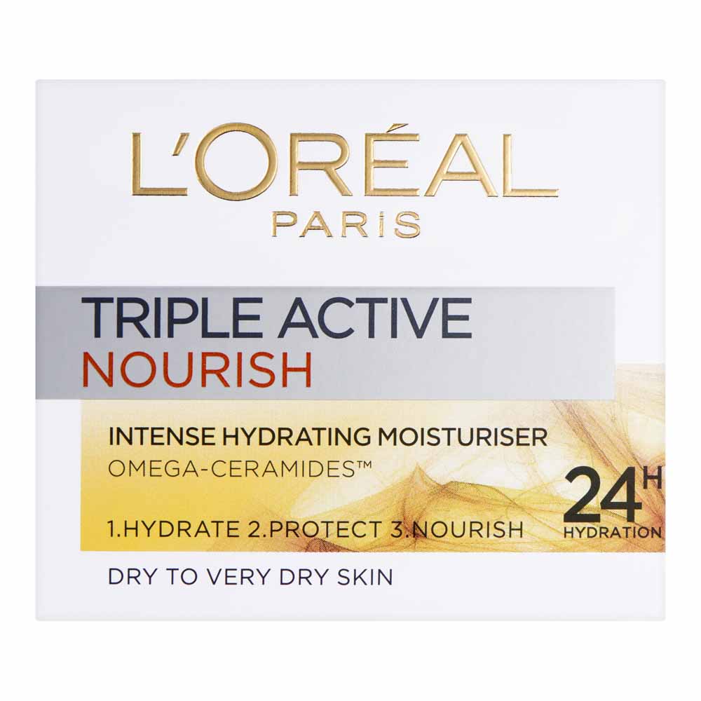 L’Oréal Paris Triple Action Dry Skin Day Moisturiser 50ml Image 1