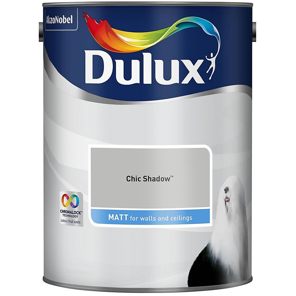 Dulux Matt Emulsion Paint Chic Shadow 7.5L Image