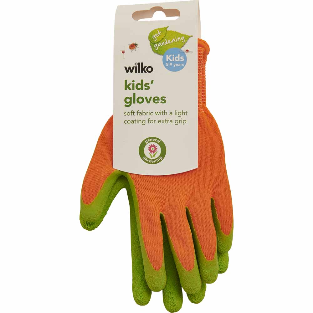 Wilko Kids Garden Gloves Age 5-9 Image 1