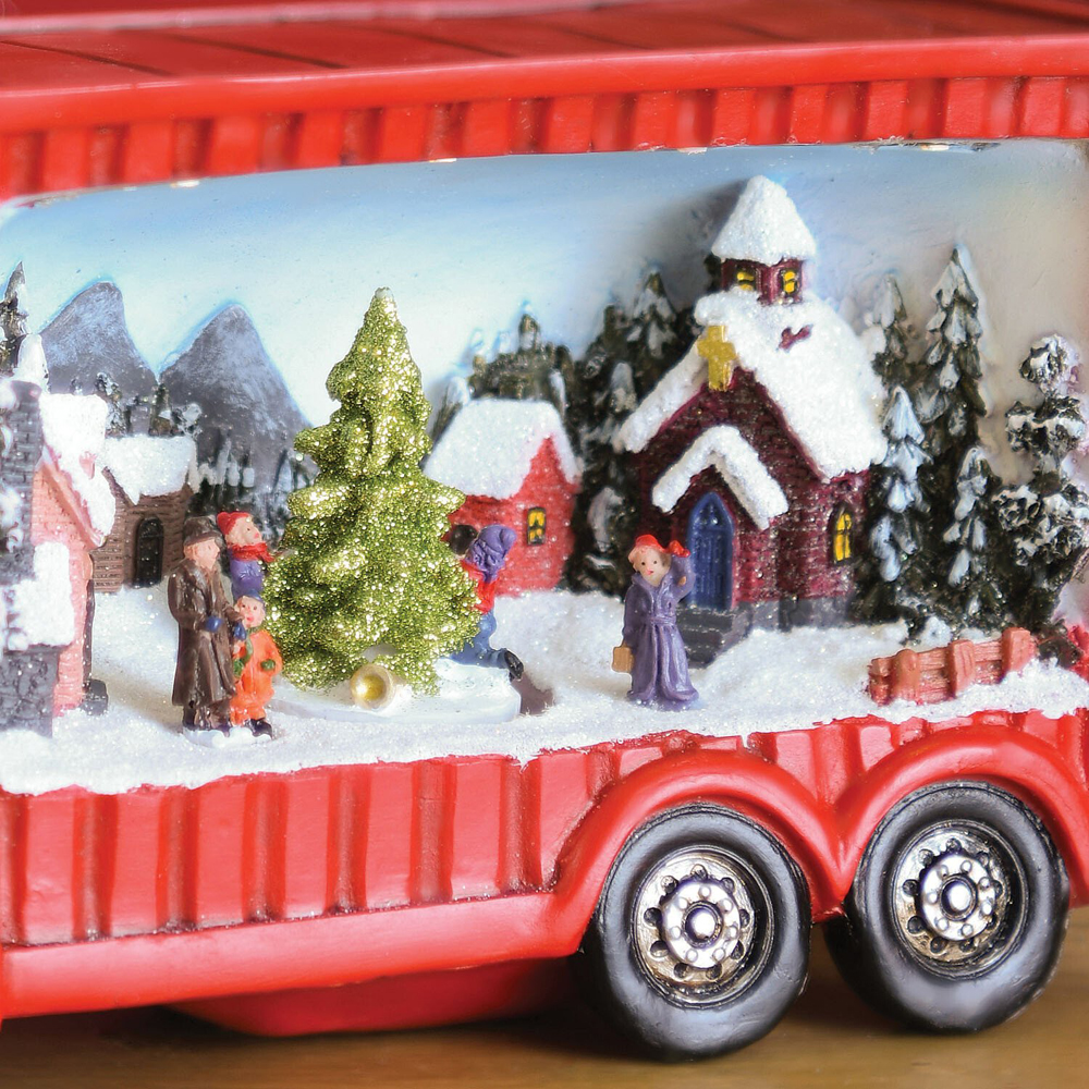 Christmas Truck Scene - Red Image 4