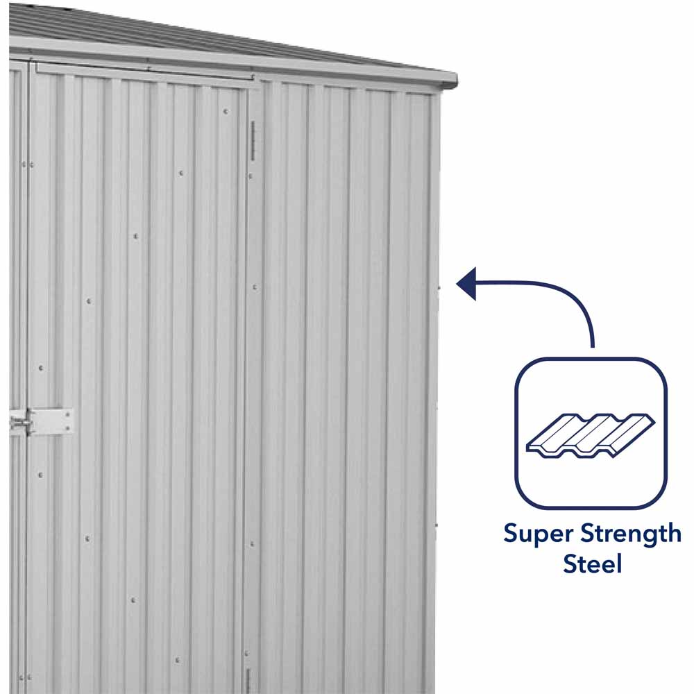 Mercia 10 x 5ft Absco Space Saver Pent Metal Garden Shed Image 7