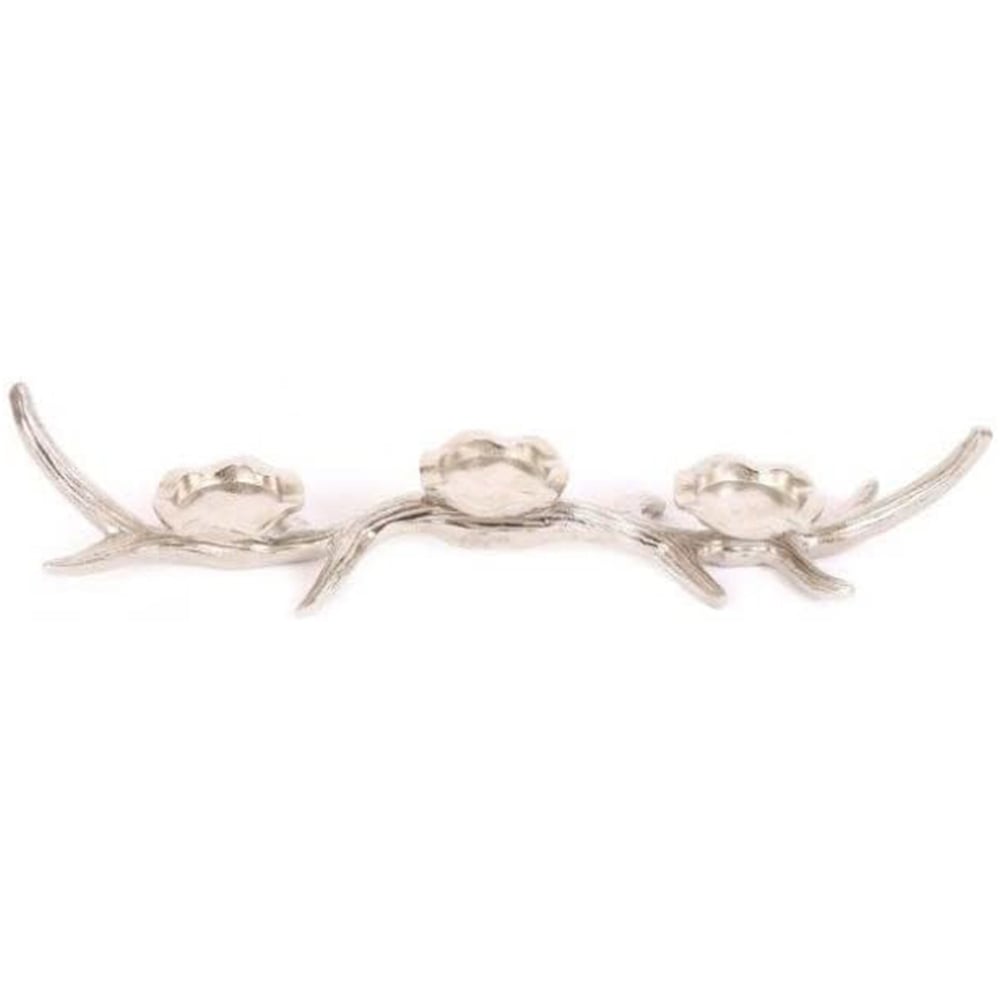 Marco Paul Silver Antler Candle Holder 3 Piece Image 3