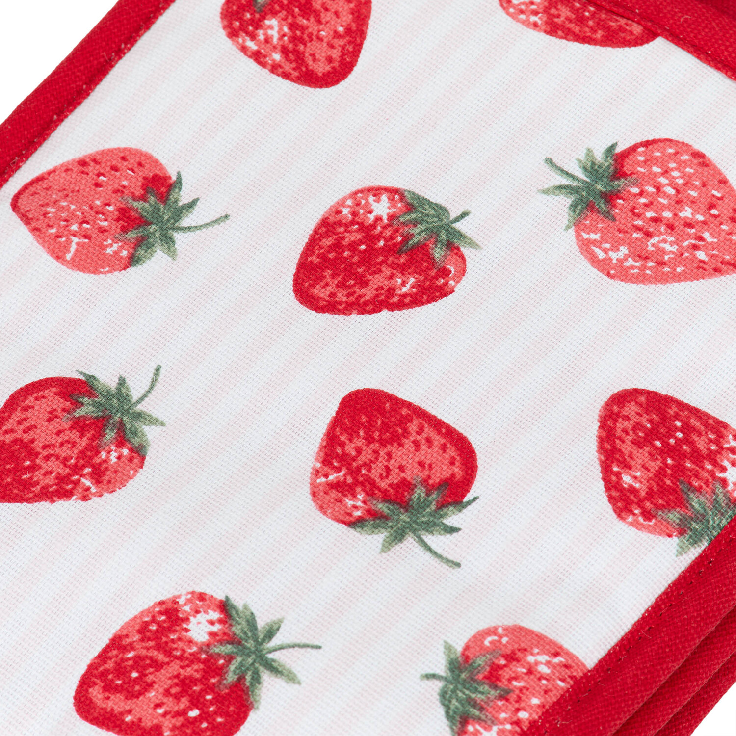 My Home Strawberry Double Oven Glove - Red Image 4