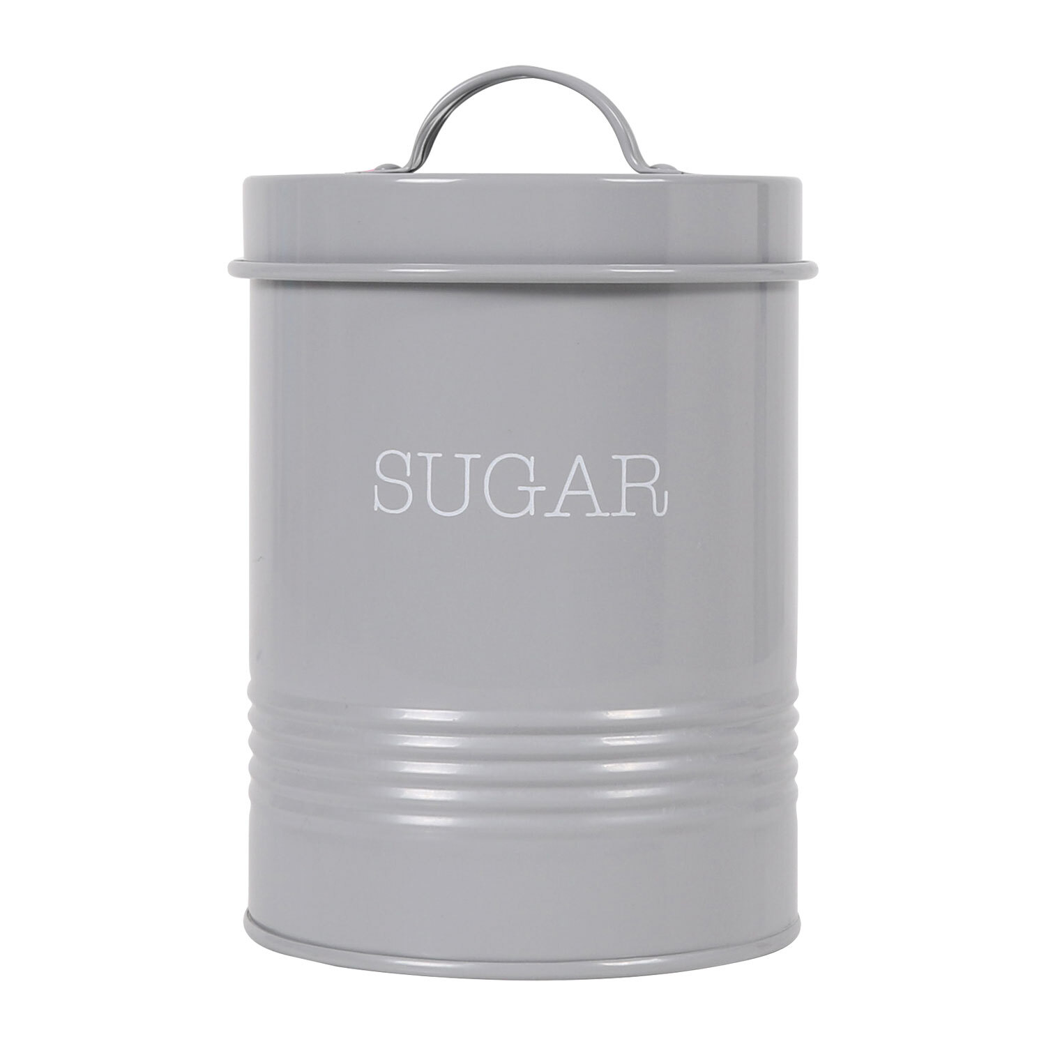 Grey Tea Coffee and Sugar Canister Set of 3 Image 4