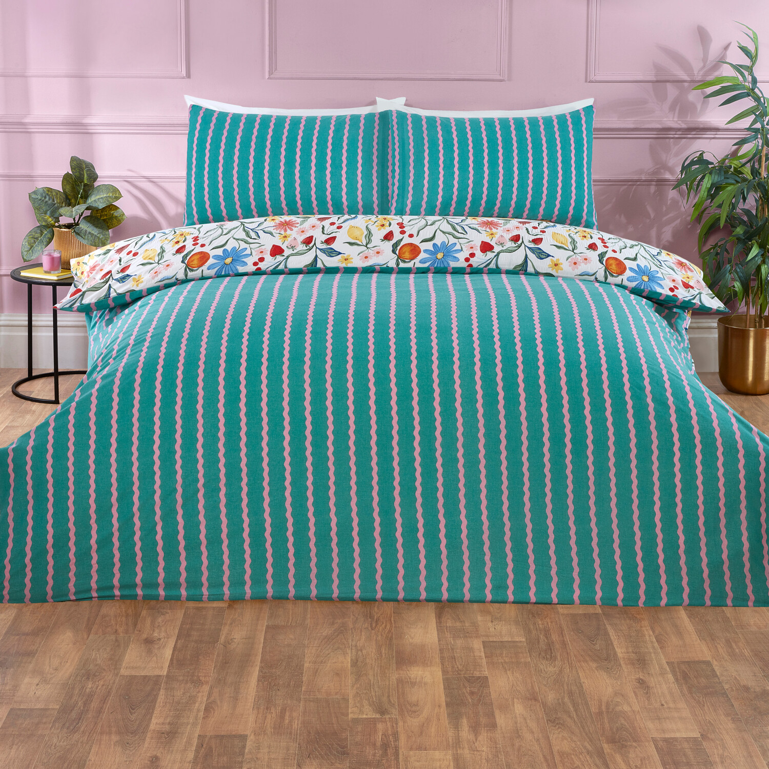 Valencia Seersucker Duvet Set King Image 2