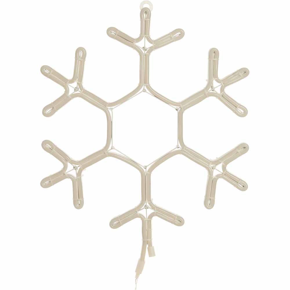 Wilko Neon Light Up Snowflake Wilko