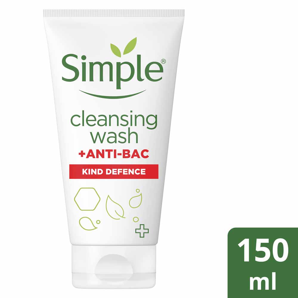Simple Antibac Face Wash 150ml Wilko