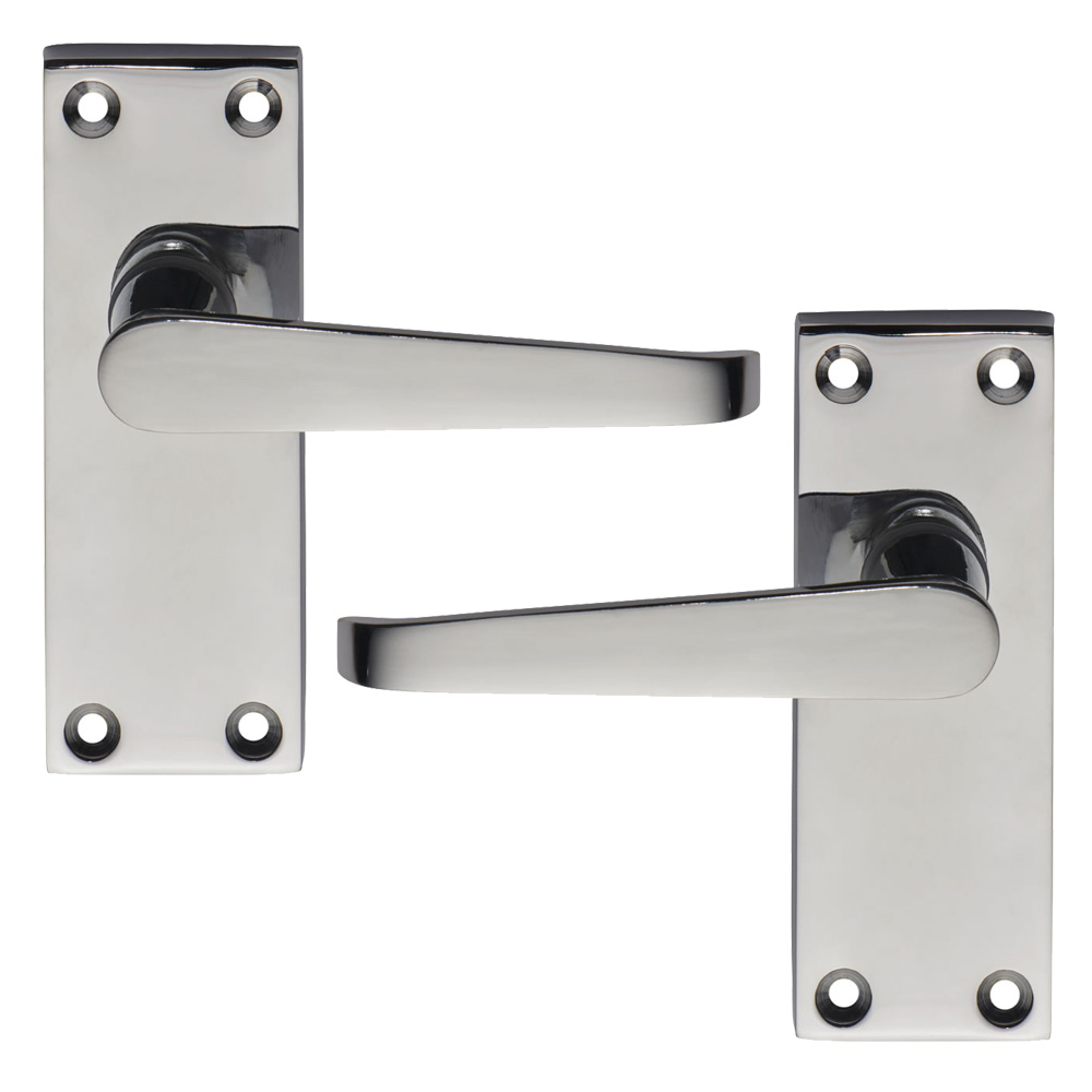 Wilko 3 pack Chrome Finish Victorian Door Handles Wilko