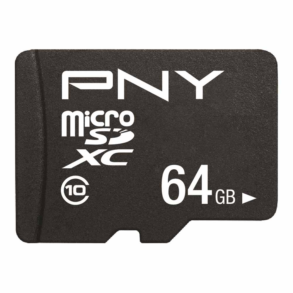 PNY 64GB microSD Class 10 and SD Adaptor Image