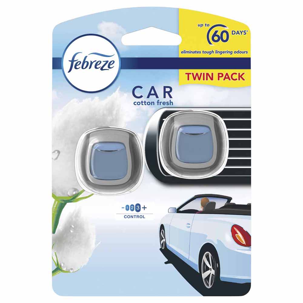 Febreze Car Air Freshener Cotton 2 Units Image 1