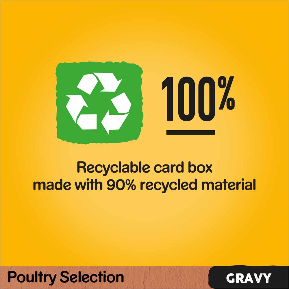 Pedigree Poultry Selection in Gravy and Jelly Adult Wet Dog Food Pouches 12 x 100g Image 8
