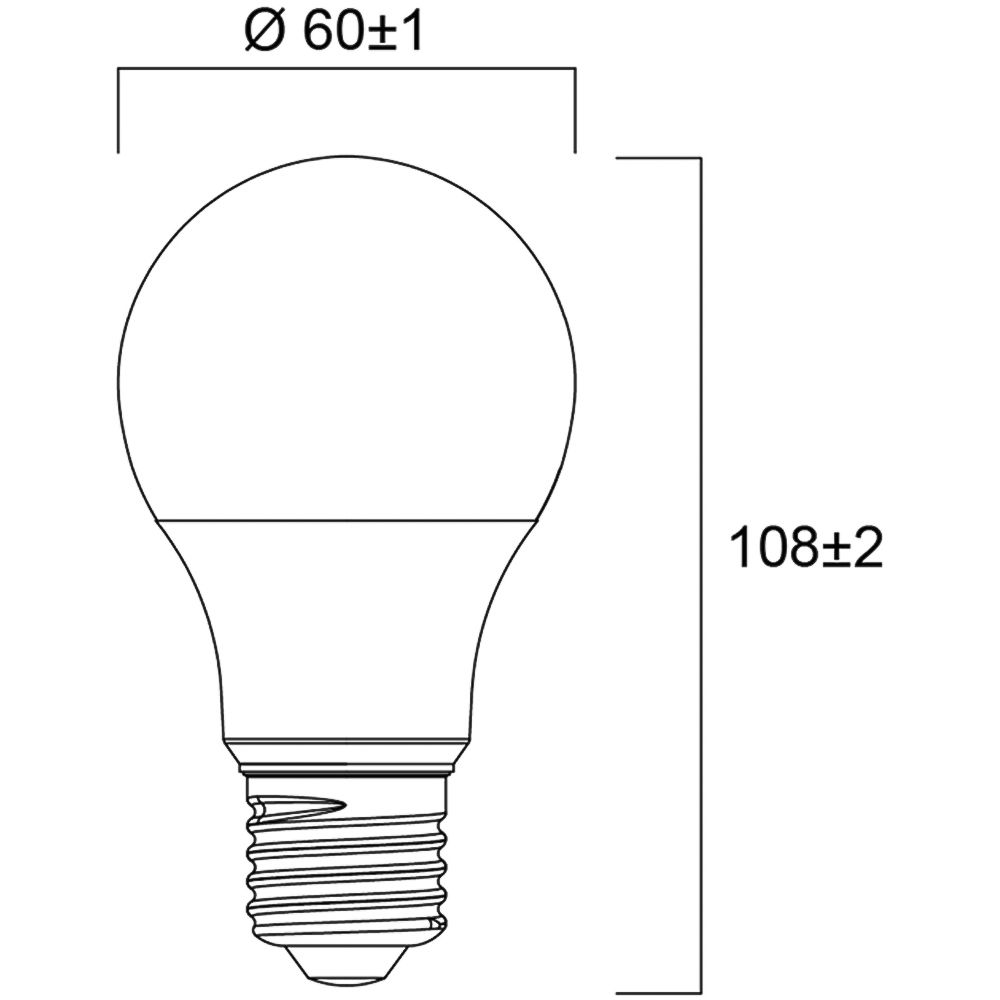 Sylvania 10 Pack ToLEDo GLS Warm White E27 8W LED Bulb Image 8