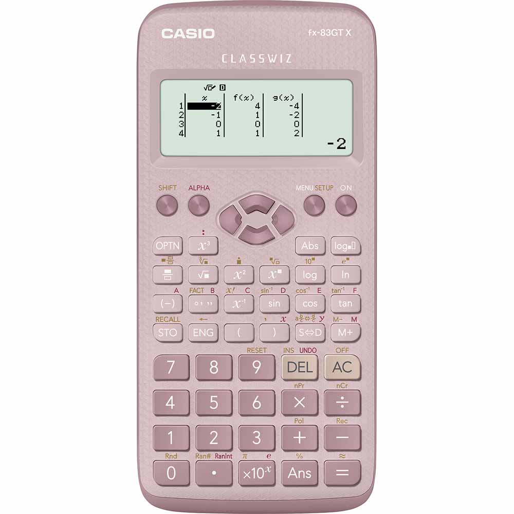 Casio Scientific Calculator Pink Image 1