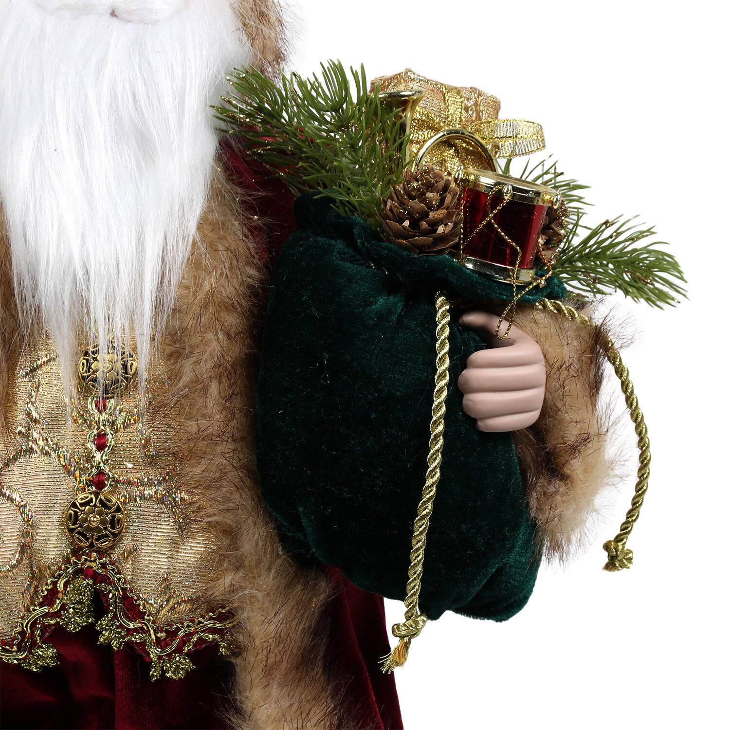 Burgundy Standing Santa - Burgundy Image 7