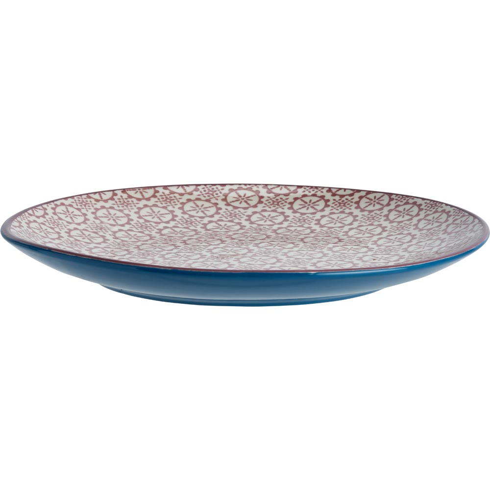 Wilko Mezze Large Round Plate Teal Image 2