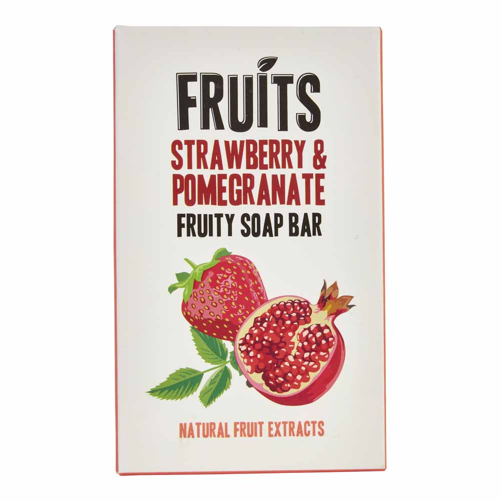 Fruit Soap Strawberry & Pomegranate 200g Image 2
