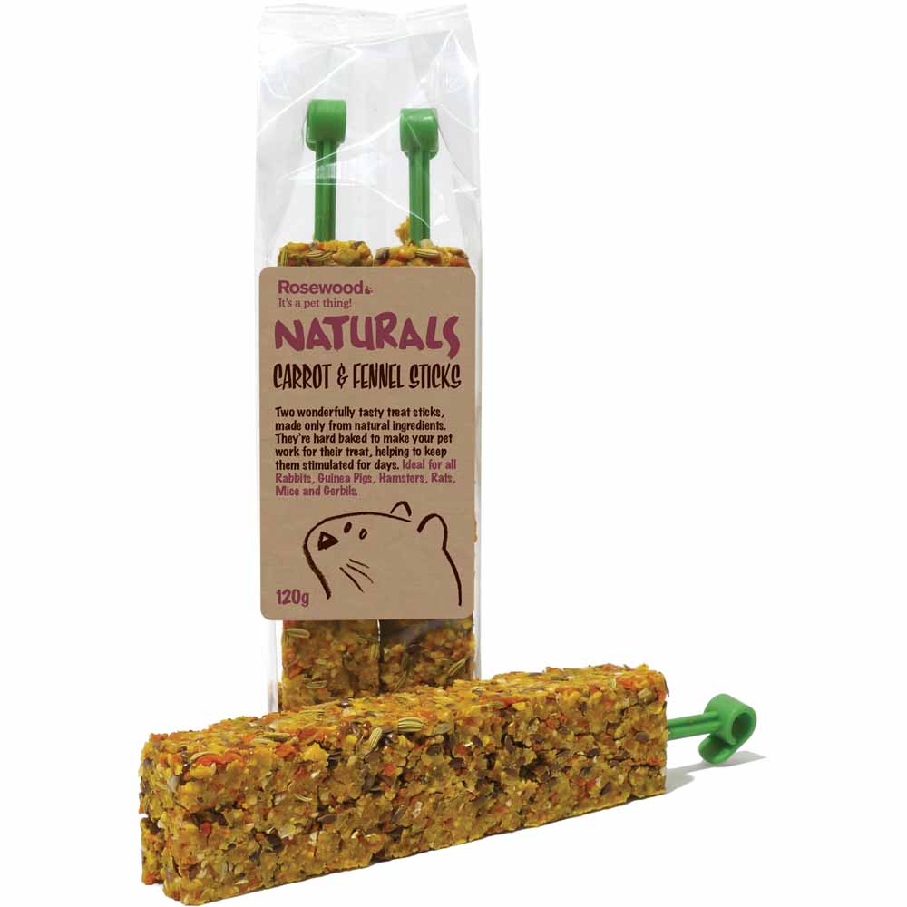 Rosewood Small Animal Carrot and Fennel Sticks 2pk Image