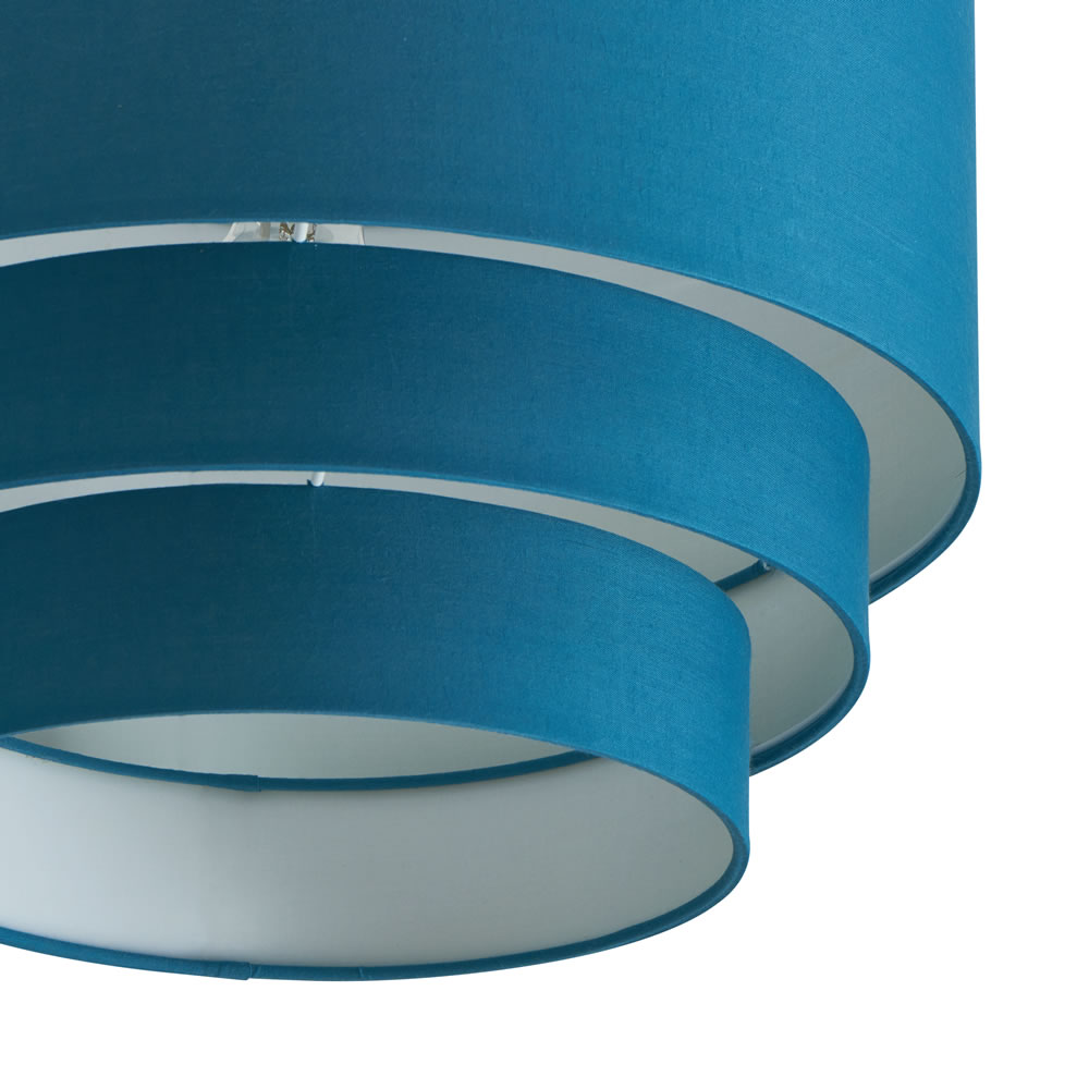 Wilko 3 Tier Teal Light Shade Wilko