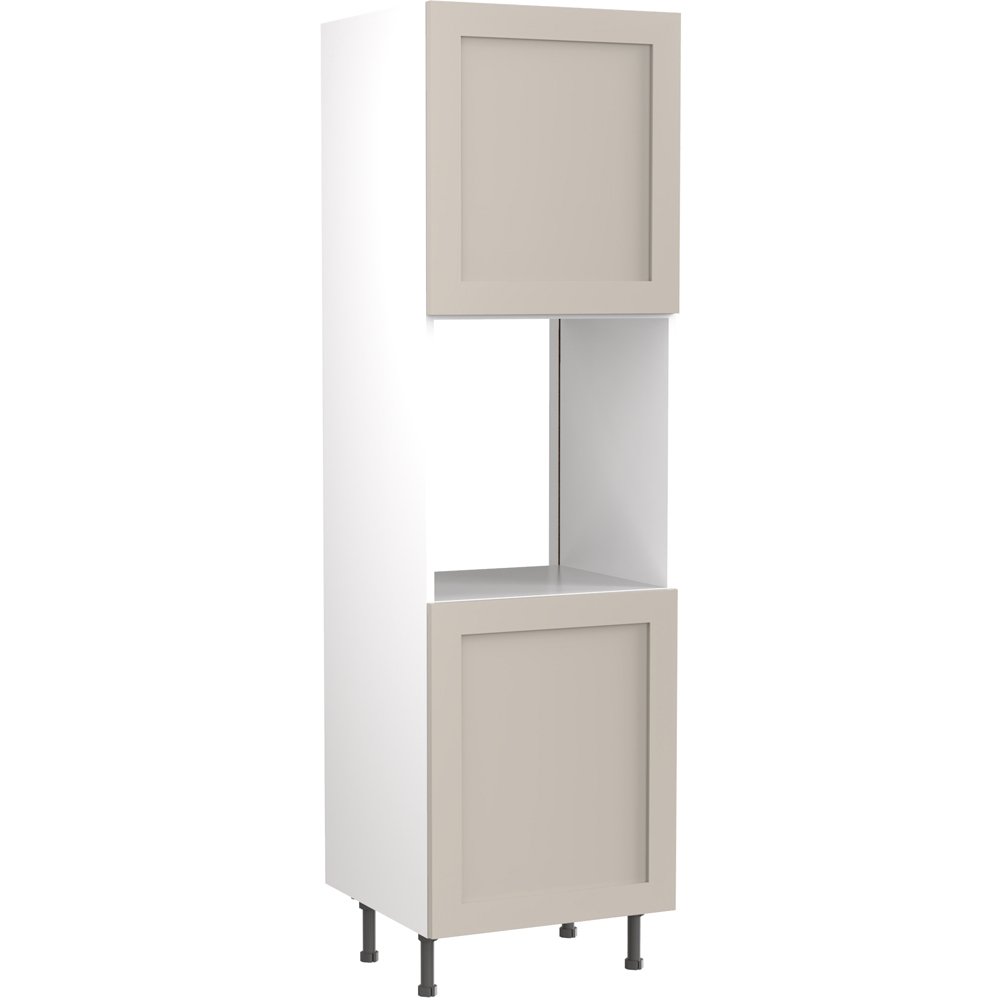 Kitchen Kit Shaker Matt Light Grey Single Oven Housing Flatpack Image 1