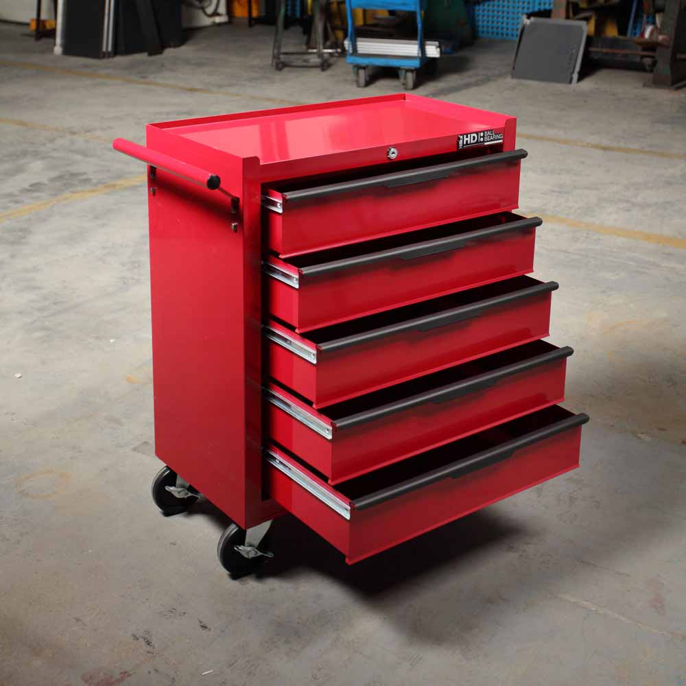 Hilka Heavy Duty 5 Drawer BBS Tool Trolley Image 4