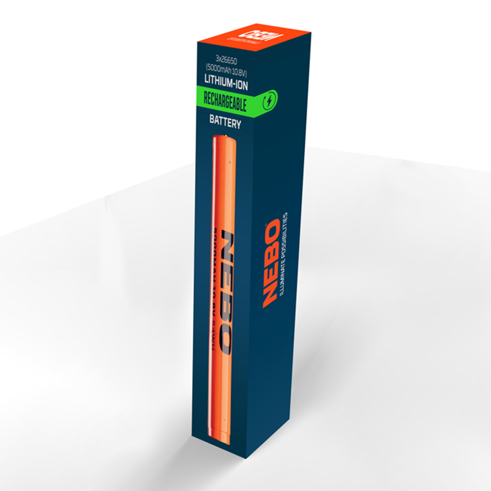 Nebo 26650 10.8V 5000mAh Lithium-Ion Rechargeable Battery 3 Pack Image 4